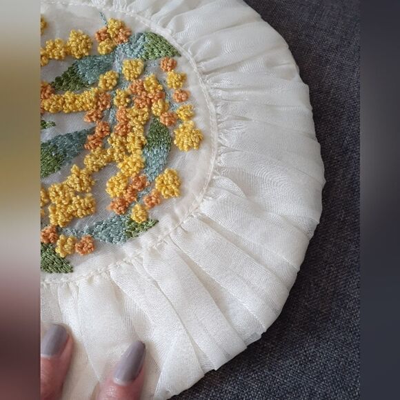 NWT Zara Embroidered Tulle Handbag - Picture 11 of 14